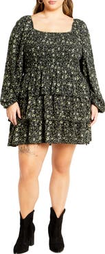 City Chic Piper Floral Minidress