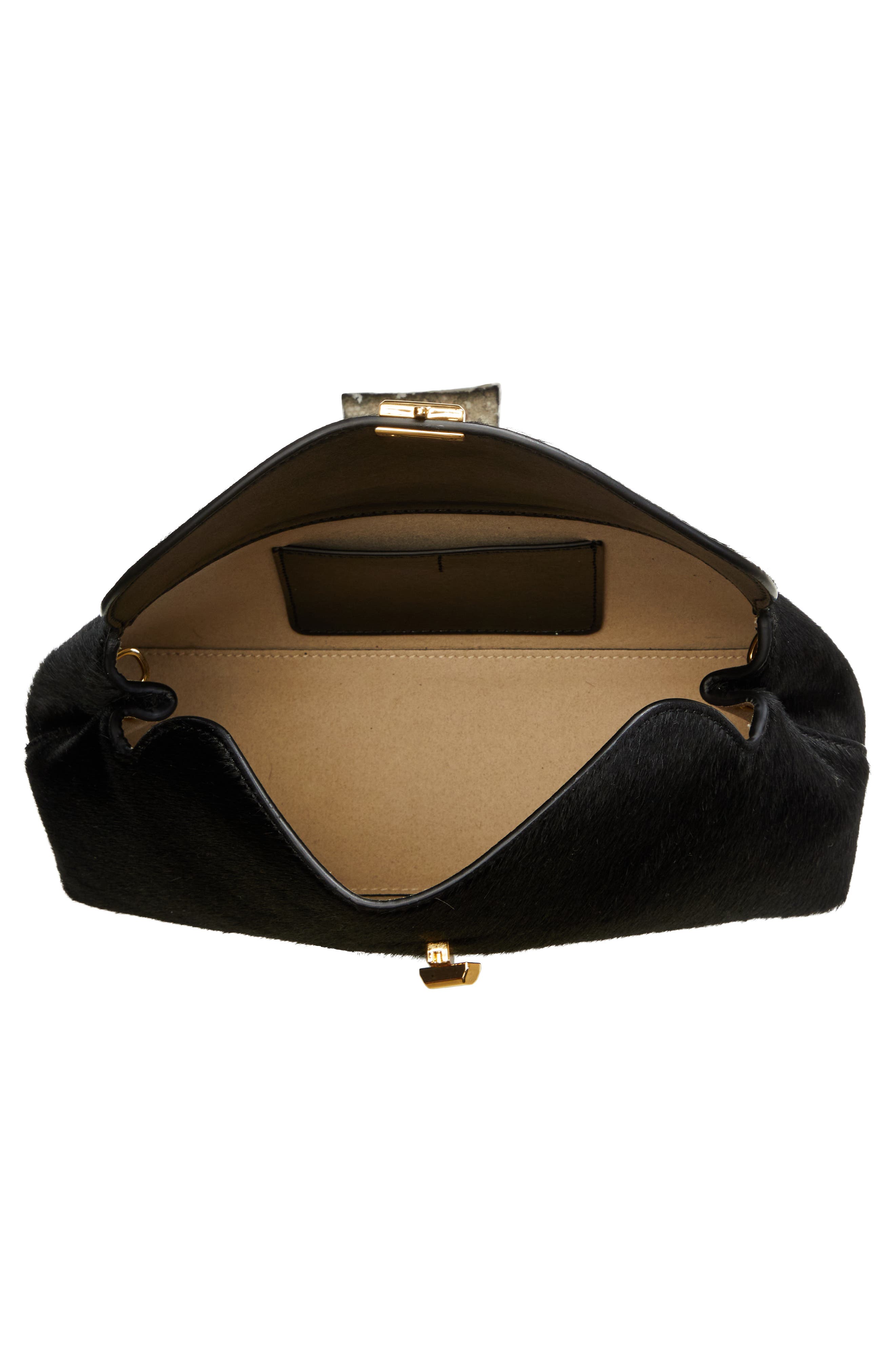 TOTEME T-Lock Curved Leather Top Handle Bag, Alternate, color, Espresso