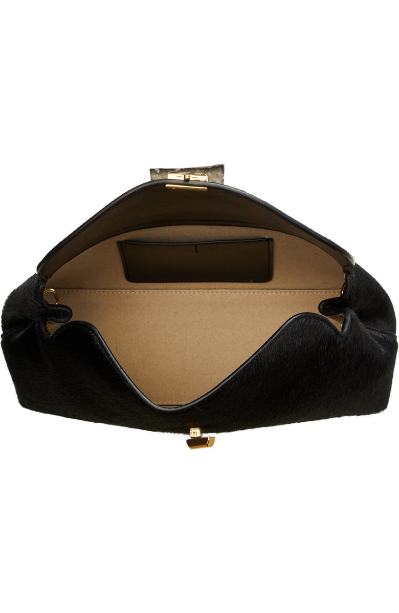 TOTEME T-Lock Curved Leather Top Handle Bag, Alternate, color, Espresso