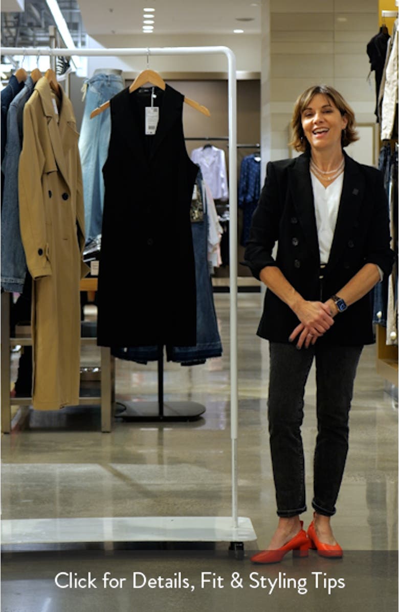 Sleeveless Tuxedo Minidress, sales video thumbnail