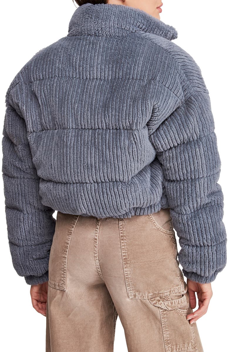 BDG Urban Outfitters Fluffy Corduroy Crop Puffer Jacket, Alternate, color,