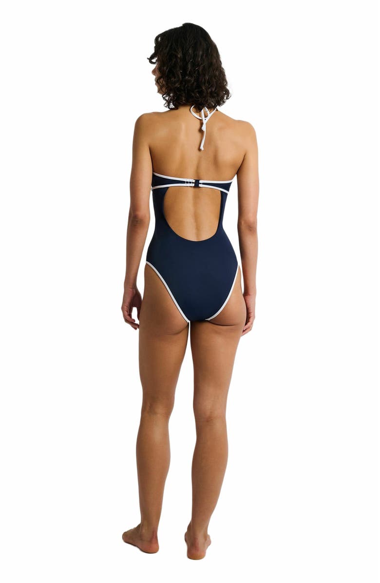 Onia Palermo One Piece, Alternate, color, Deep Navy/White