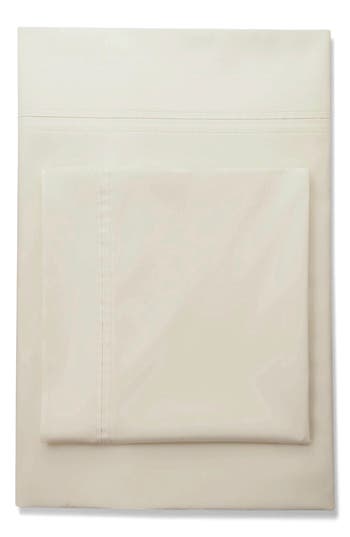Azores Home 350 Thread Count Cotton Percale Sheet Set In White