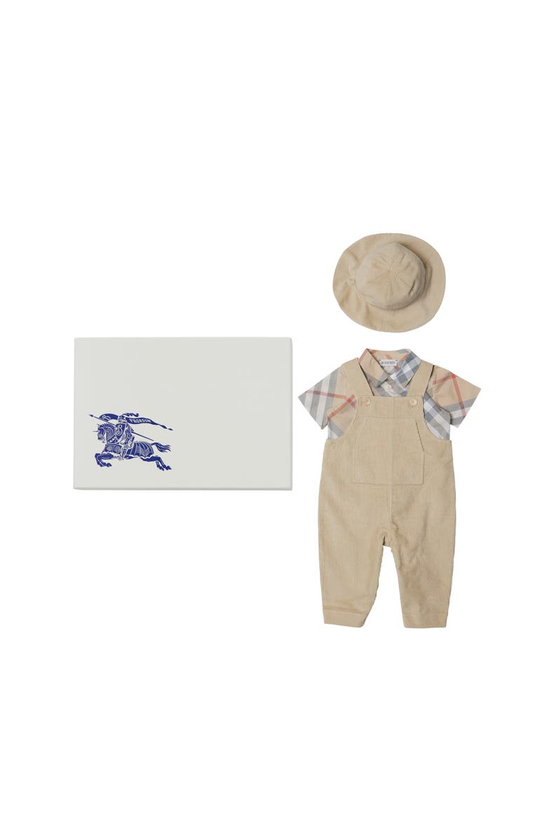 Burberry Cotton Three-piece Baby Gift Set, Main, color,