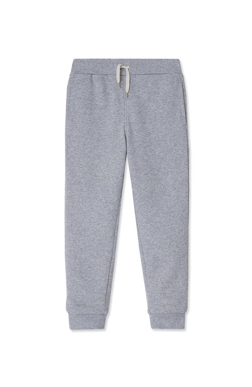 Lands' End Kids Husky High Pile Fleece Lined Jogger Sweatpants In Gray