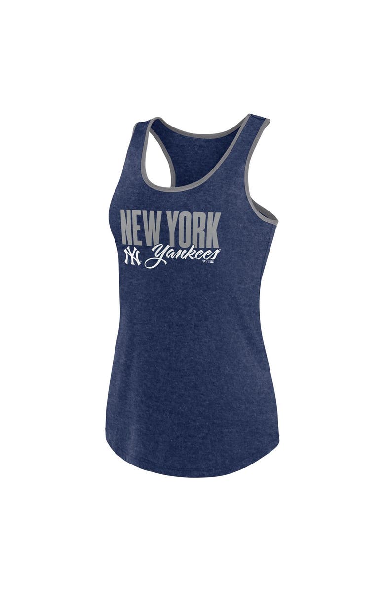 PROFILE Women's Profile Navy New York Yankees Plus Size Tank Top, Alternate, color,