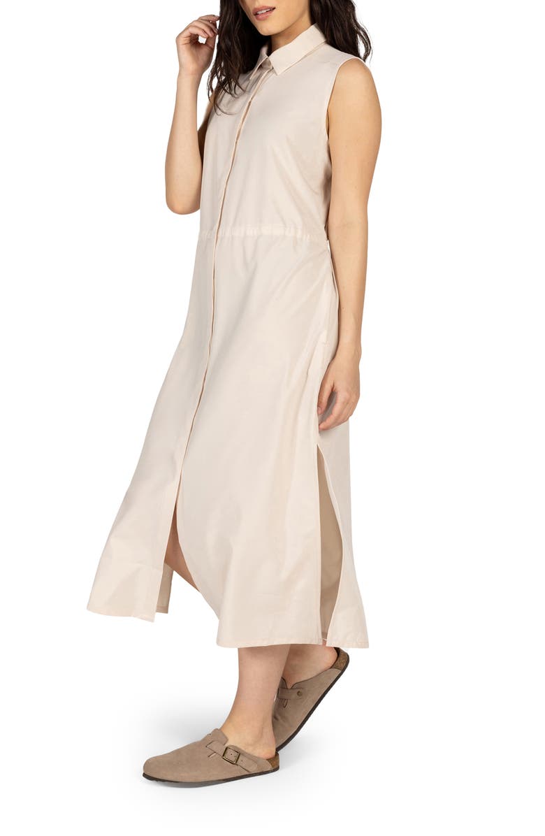 KYODAN Sleeveless Four-Way Stretch Midi Dress, Alternate, color, Summer Sand