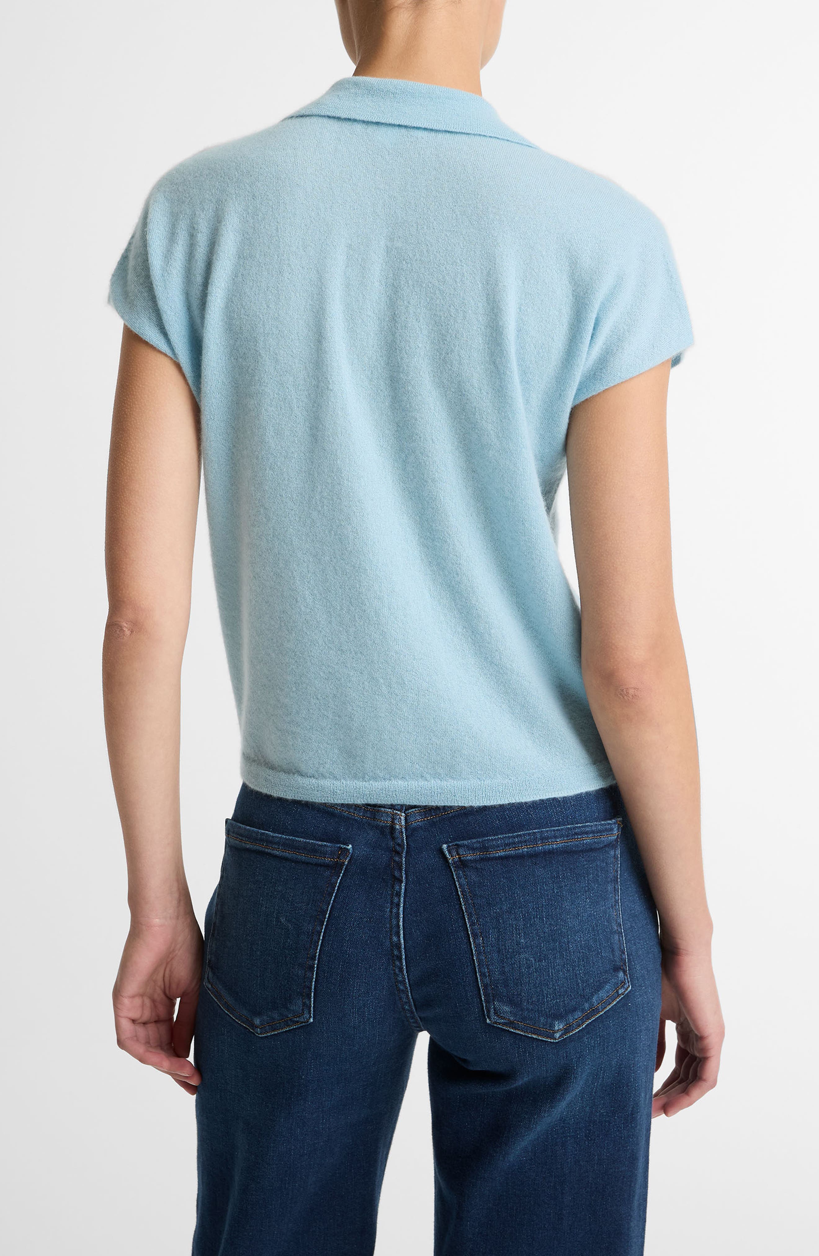 Cashmere & Silk Button-Up Sweater - image 4