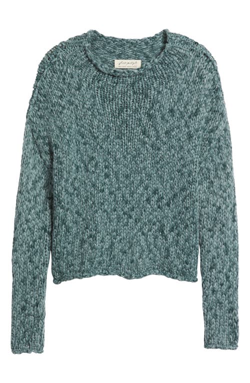 Free People Opal Roll Neck Crop Sweater In Green