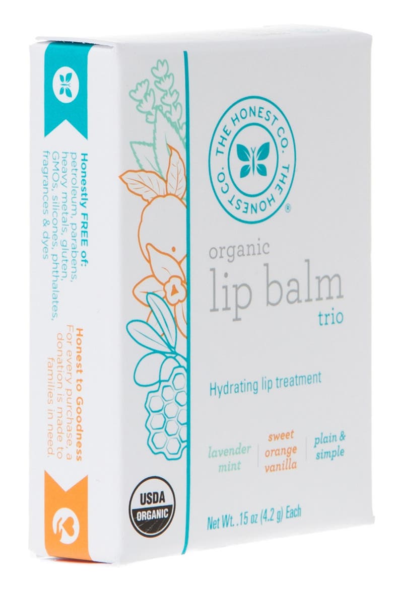 Organic Lip Balm Trio, Alternate, color, NONE