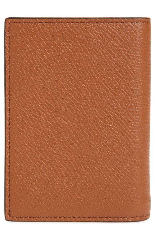 Valentino Garavani Vlogo Leather Continental Wallet In Saddle