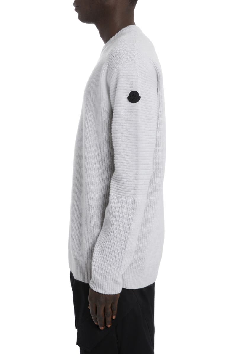 Moncler Wool Rib Sweater, Alternate, color,