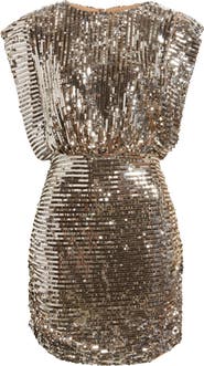 BOSS Orange Dillana Sequin Stripe Cocktail Dress
