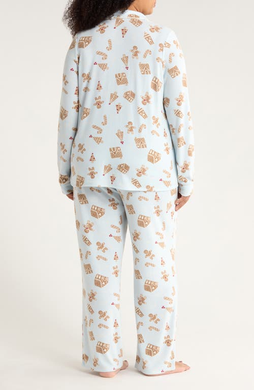 Nordstrom Brushed Hacci Pajamas In Blue