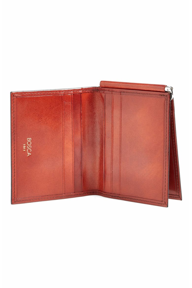 Old Leather Money Clip Wallet, Alternate, color, COGNAC