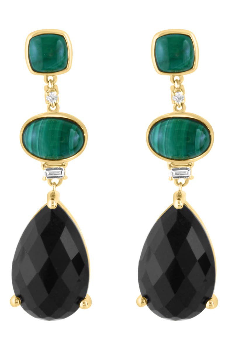 EFFY Jade, Onyx & Diamond Drop Earrings, Alternate, color, 