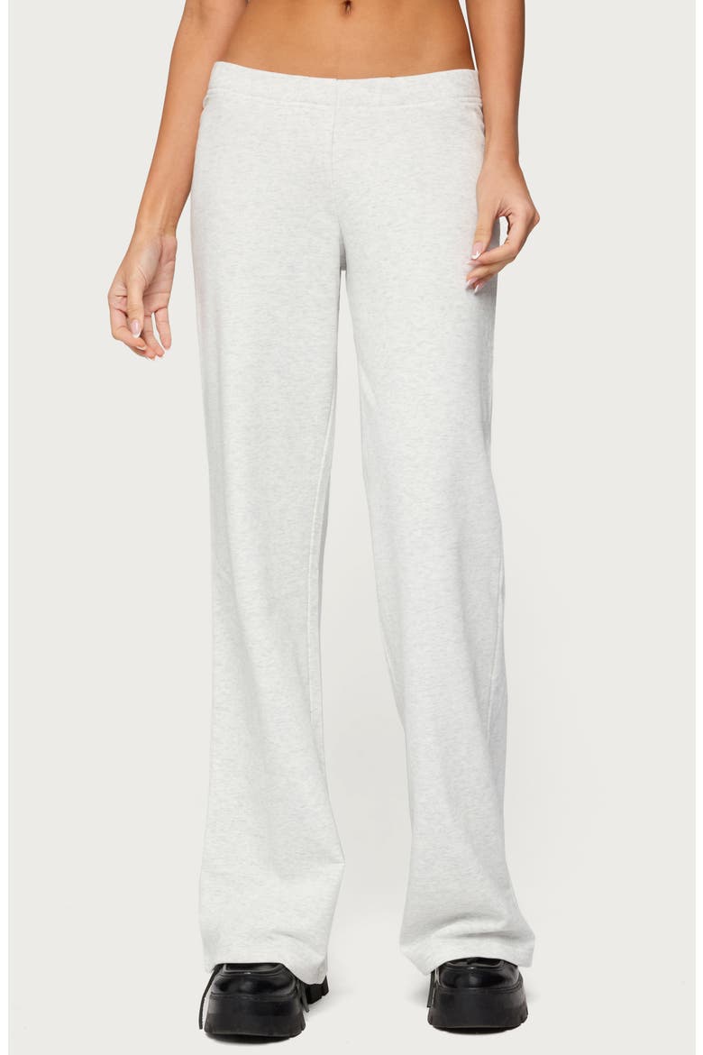 Briela Studded Star Patch Sweatpants, Main, color, GRAY-MELANGE