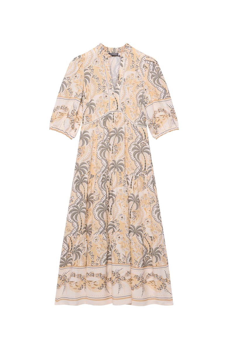 MINT VELVET Palm Print Maxi Dress, Alternate, color, Green
