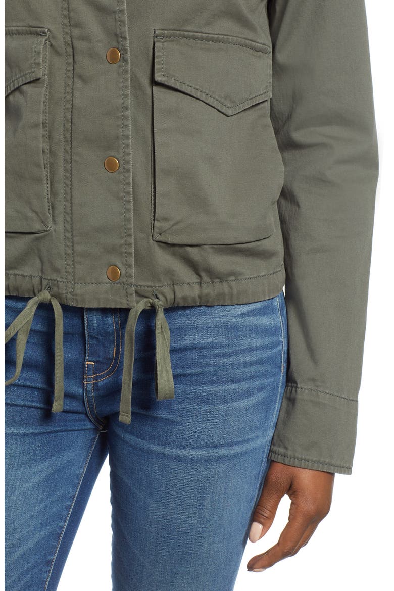 Front Pocket Utility Jacket, Alternate, color, GREEN BEETLE