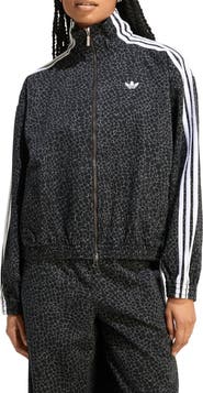 adidas Originals Firebird Animal Print Denim Track Jacket