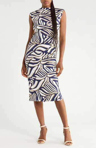 Darrius High Neck Midi Dress