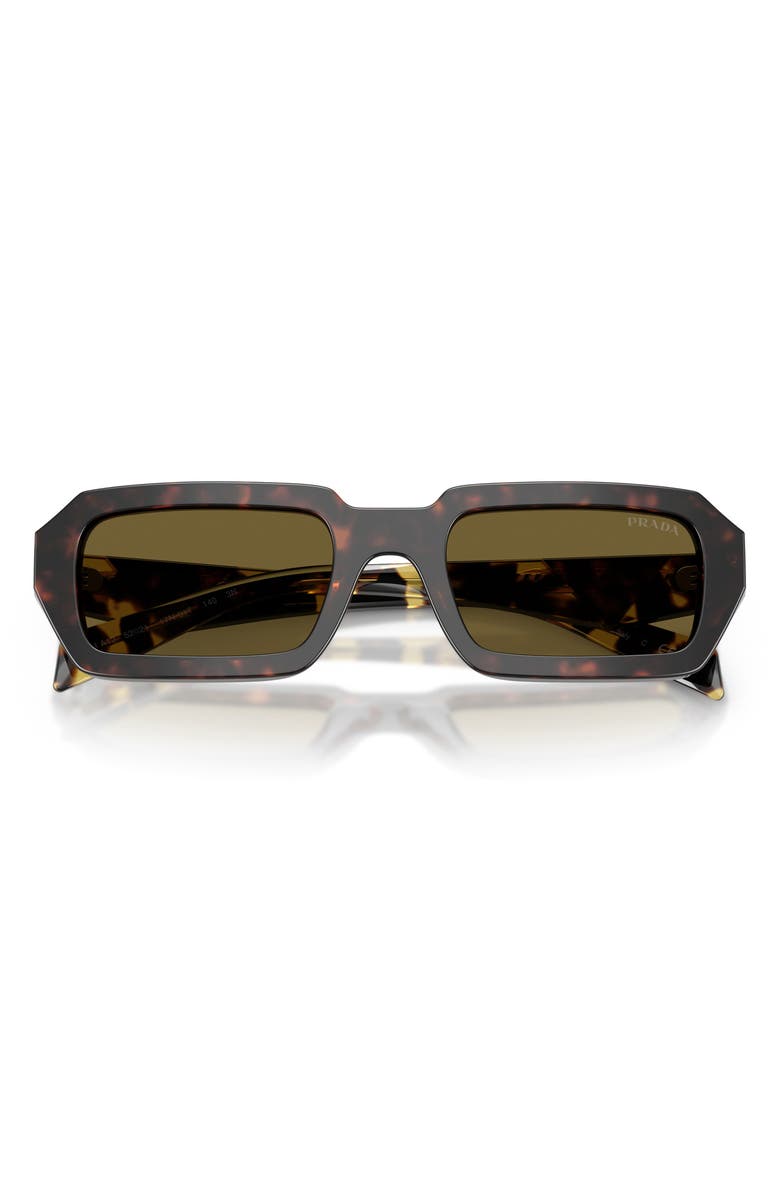Prada 52mm Rectangular Sunglasses, Alternate, color, 