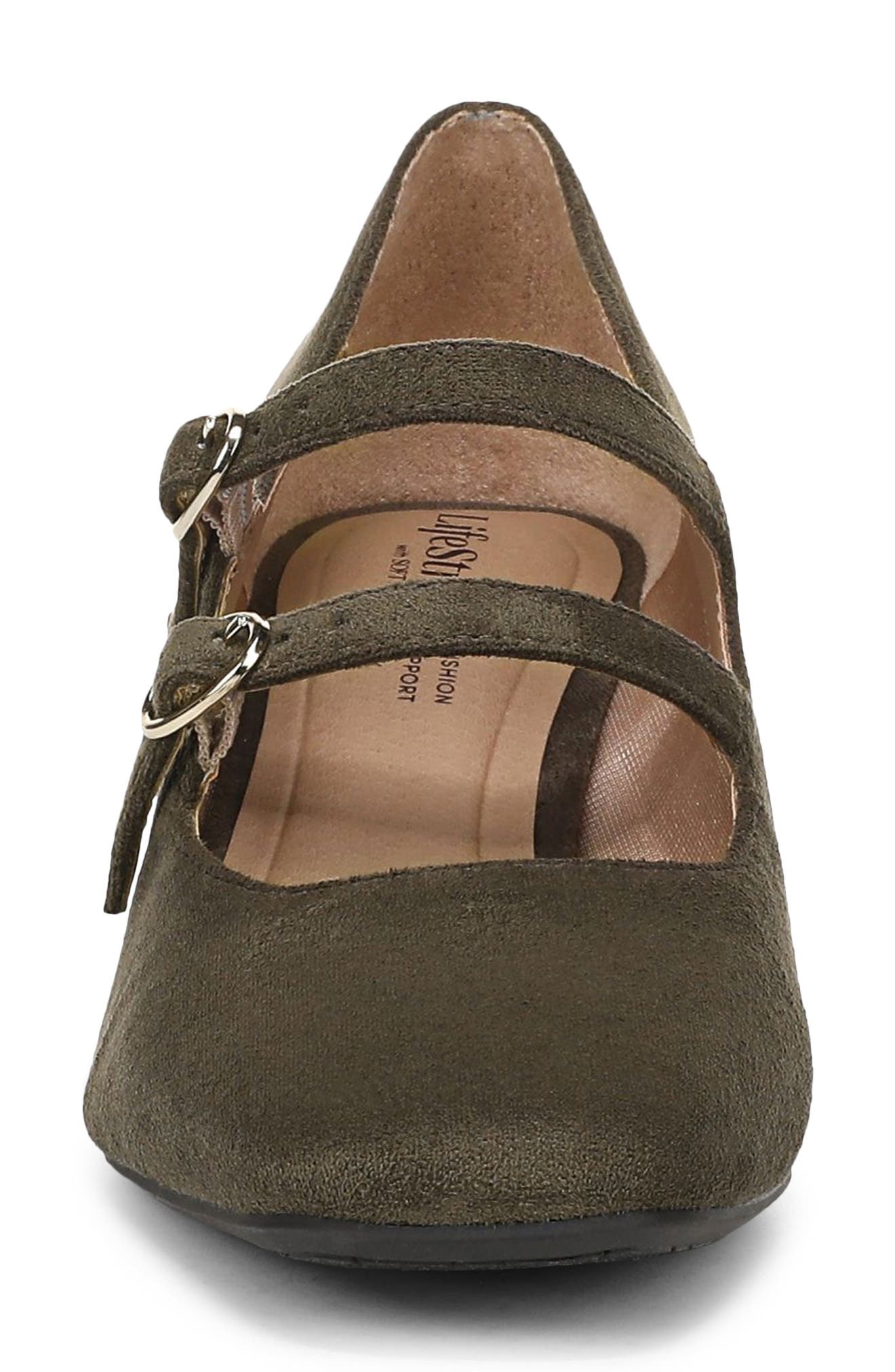 Claudette Mary Jane Pump, Alternate, color, ARMY GREEN