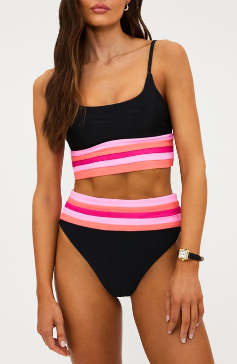 Mae Colorblock Bikini Top