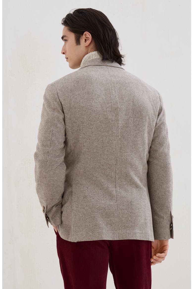 Flannel blazer, Alternate, color, Bark