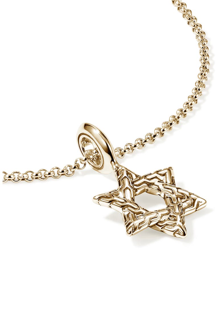 JH Essentials Star of David Pendant Necklace, Alternate, color, GOLD