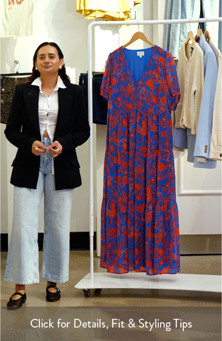 Calla Floral Maxi Dress, sales video thumbnail