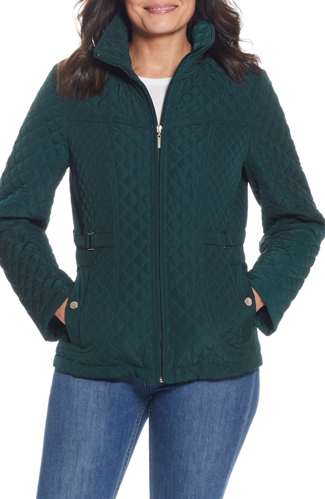Quilted Stand Collar Jacket - image 3
