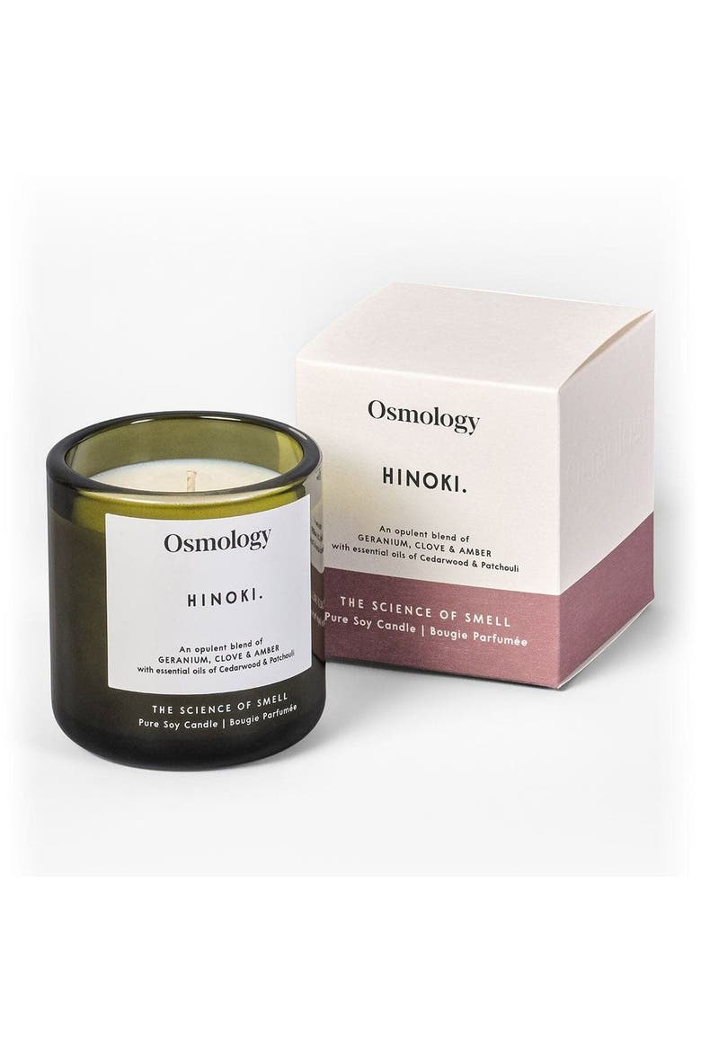 Hinoki Scented Candle, Main, color, black