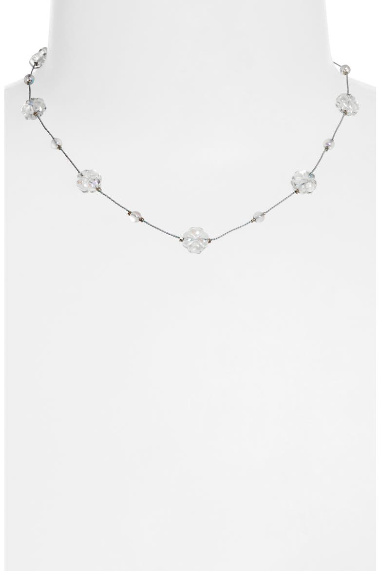 Desnuda Station Necklace, Main, color, GLIMMER