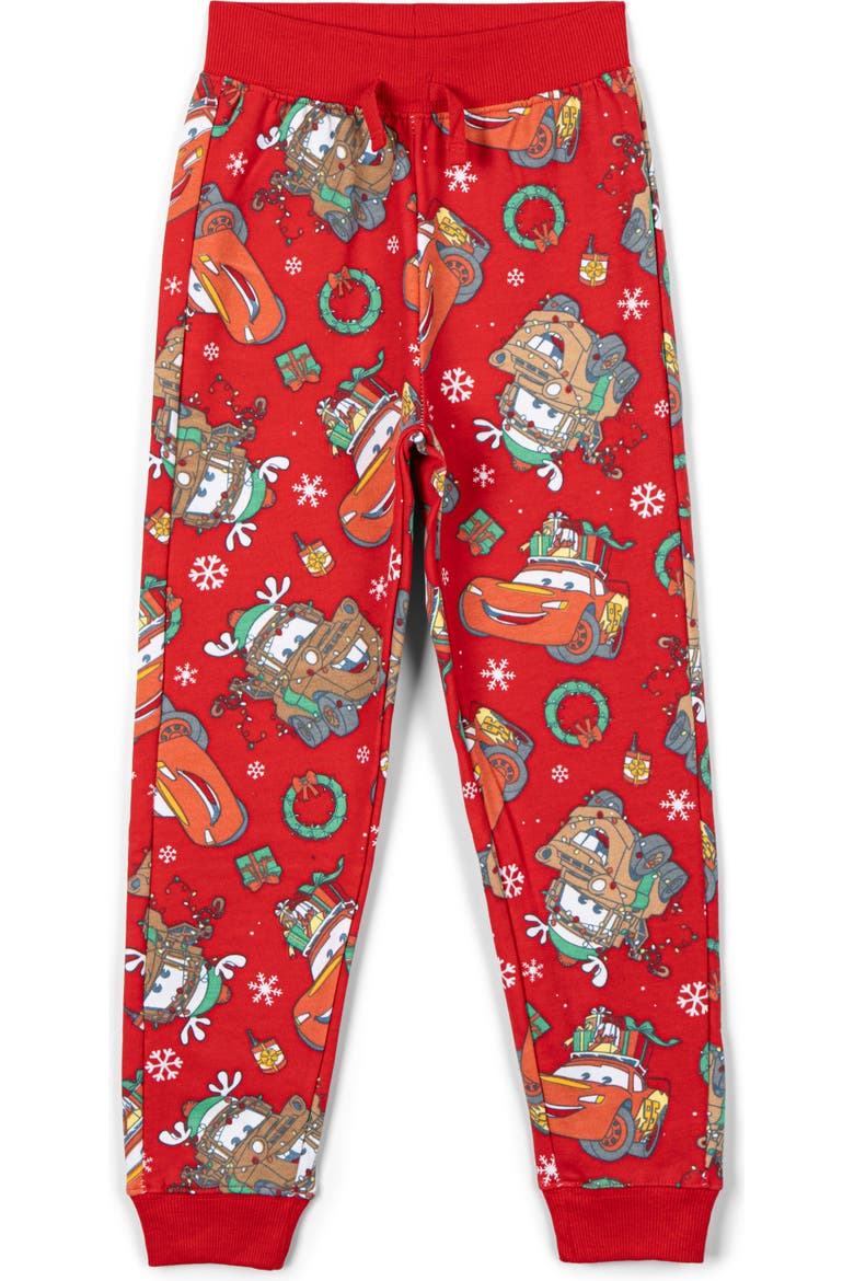 Pixar Holiday 2-Piece Fleece Sweatshirt and Pants Set, Alternate, color, Lightning Mater Red