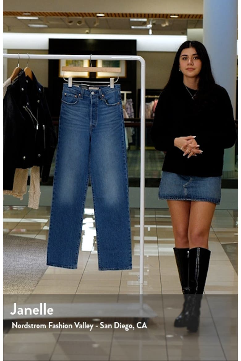 Ribcage High Waist Straight Leg Jeans video