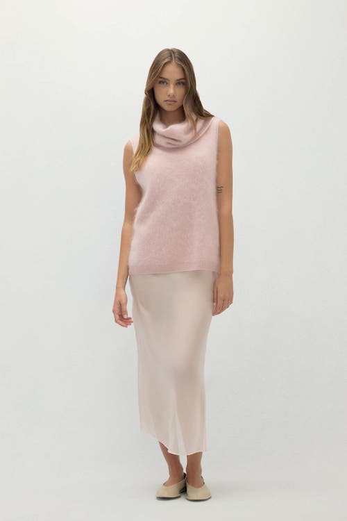 Naked Cashmere Chiara Sleeveless Turtleneck Sweater In Pink