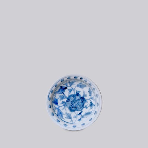 Cobalt Guild Small Porcelain Peony Dish