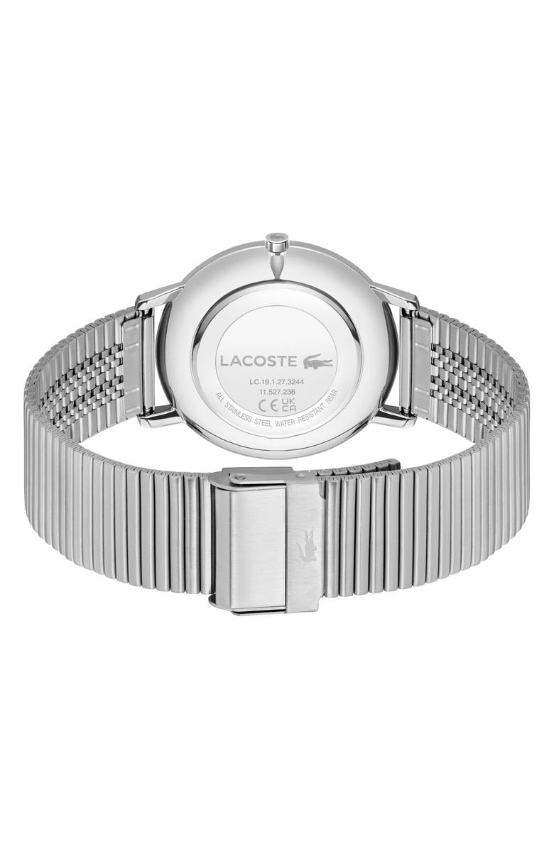 Lacoste Crocorigin Bracelet Watch, 40mm, Alternate, color, Silver
