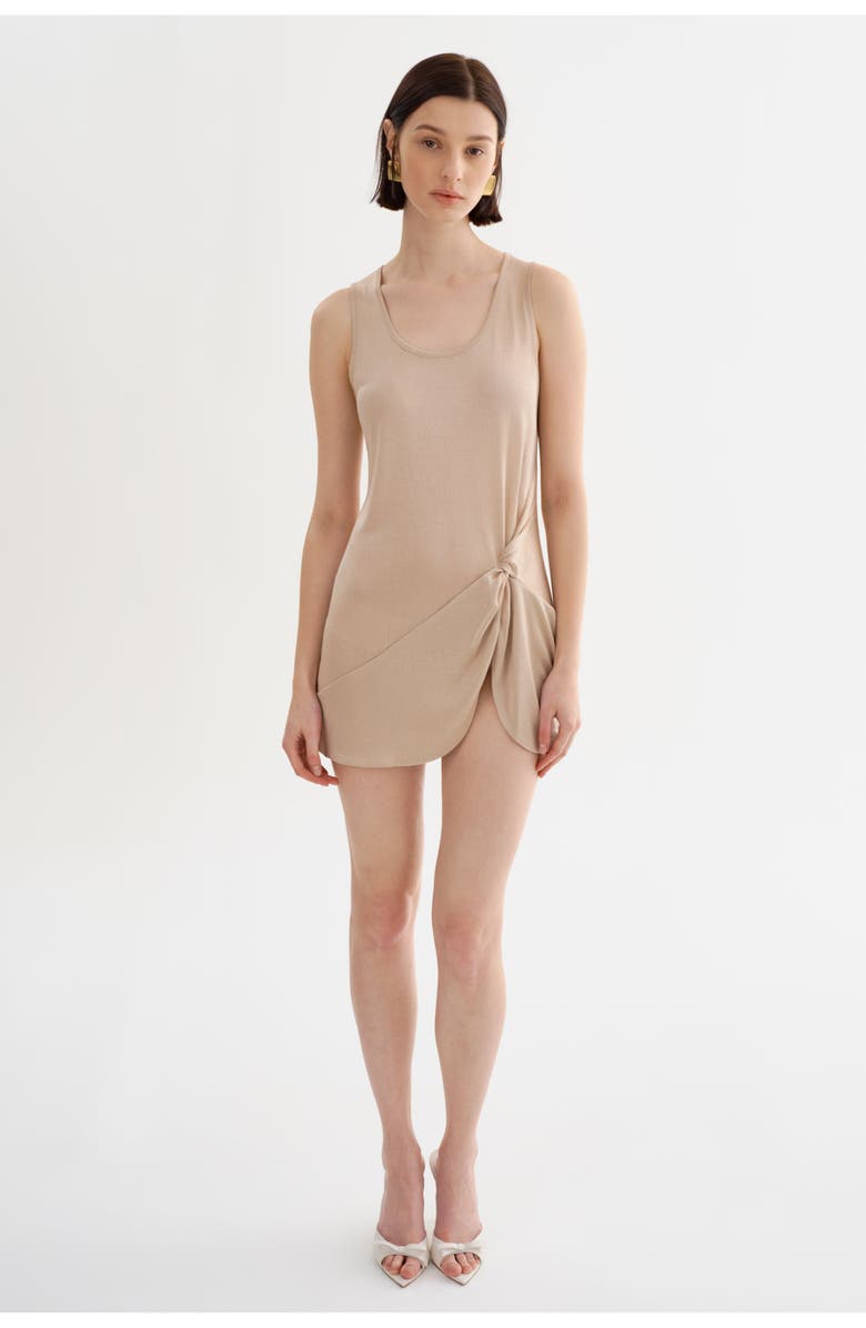 LAMARQUE ARAYA | Sleeveless Mini Dress, Alternate, color, Gold Shimmer