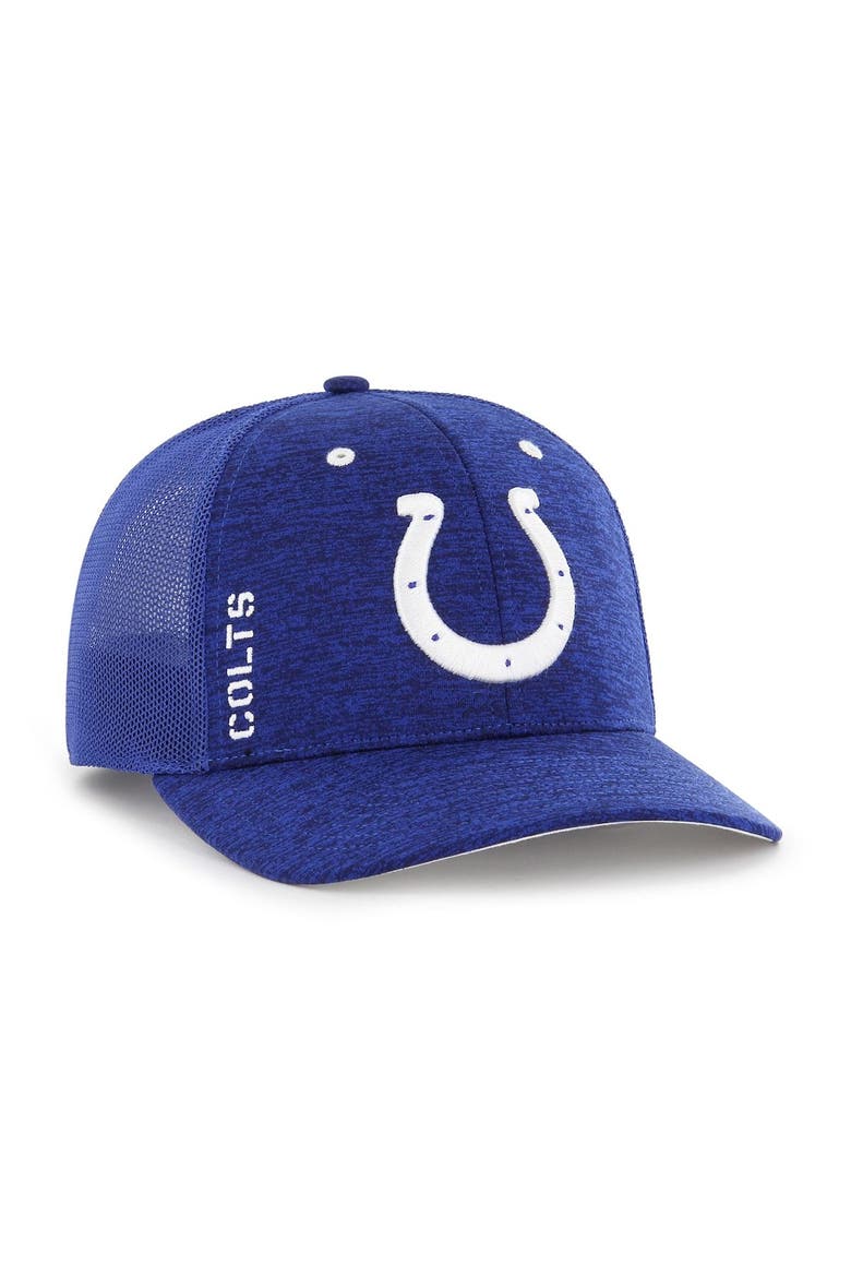 Men's '47 Royal Indianapolis Colts Pixelation Trophy Flex Hat, Alternate, color, Royal
