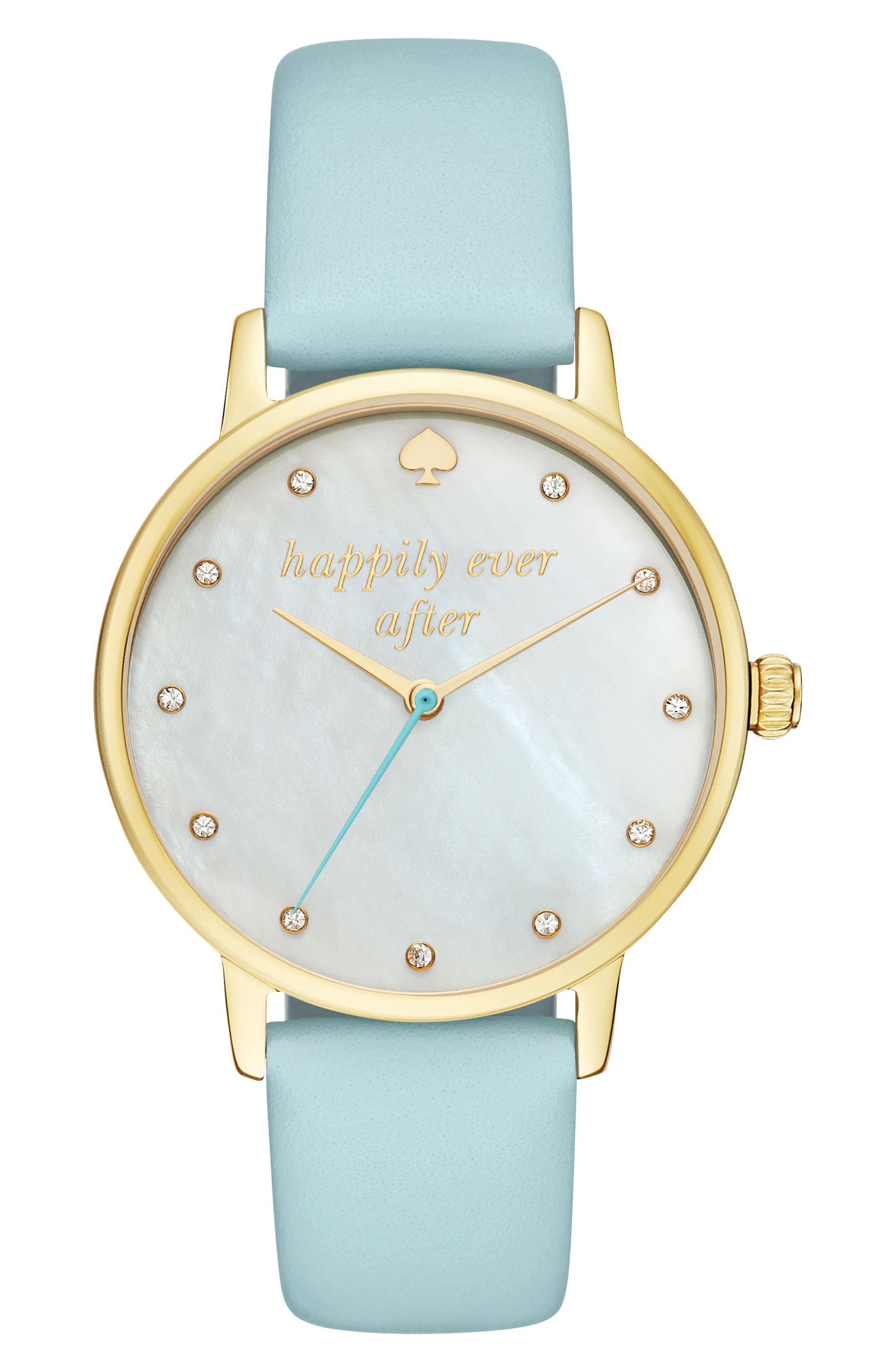 Kate Spade New York metro wish leather strap watch, 34mm (Women ...