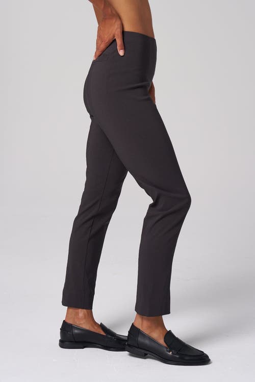 Franne Golde All Season Slim Stretch Ankle Pant With Back Slit