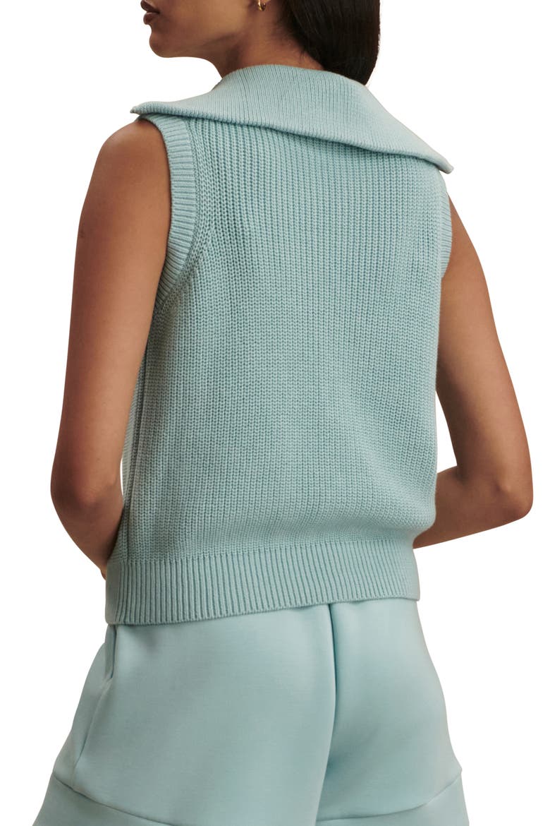 Clifford Half Zip Sleeveless Sweater, Alternate, color, PORCELAIN BLUE