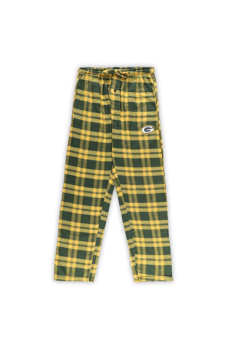 CONCEPTS SPORT Men's Concepts Sport Green/Black Green Bay Packers Big & Tall Flannel Sleep Set, Alternate, color, 