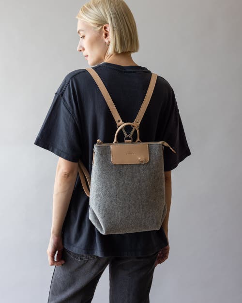 Graf & Lantz Graf Lantz Bedford Merino Wool Midi Backpack In Granite