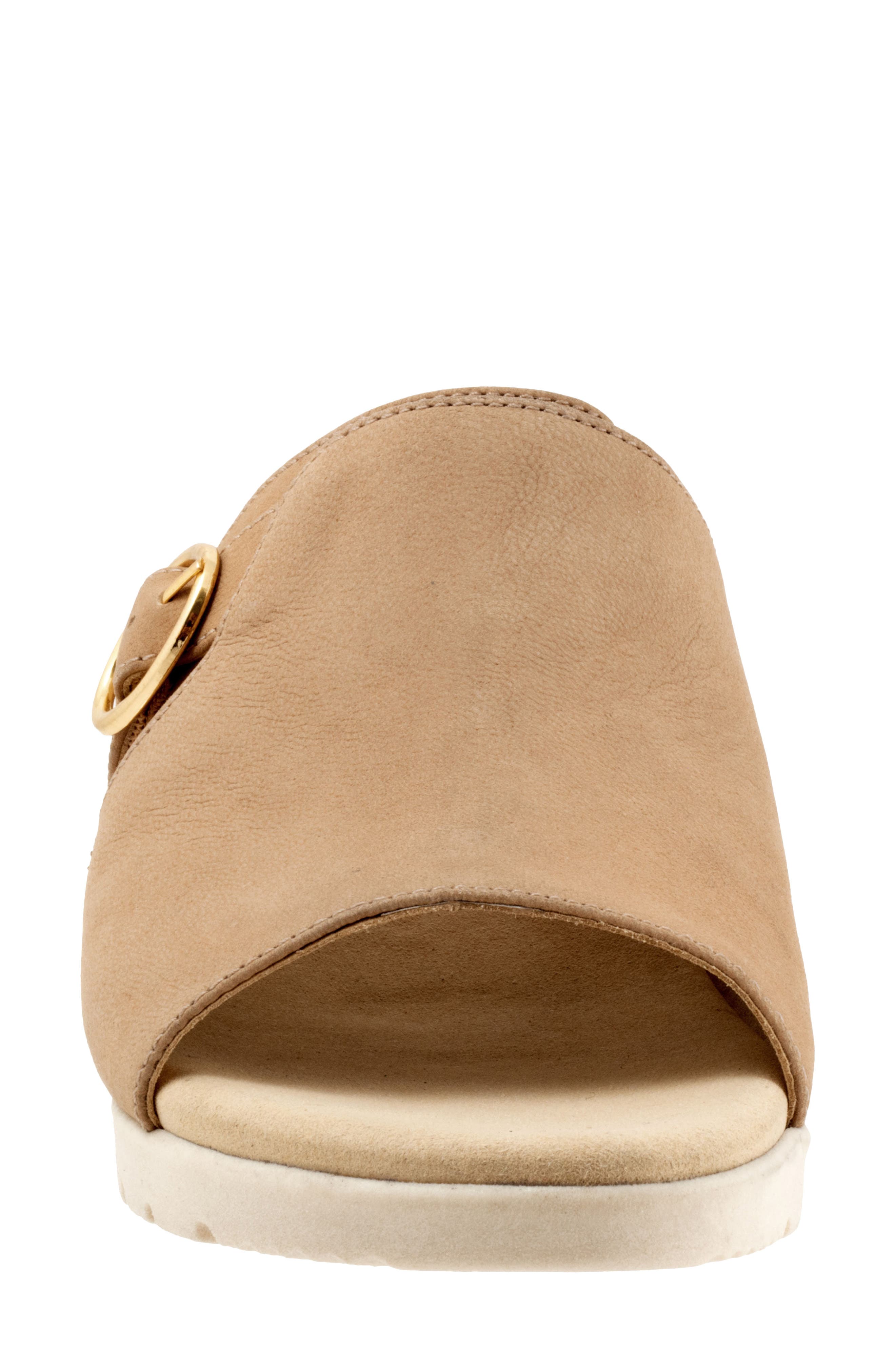 Newberry Platform Wedge Slide Sandal, Alternate, color, BEIGE NUBUCK