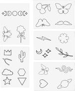 INKED by Dani Outline Temporary Tattoos