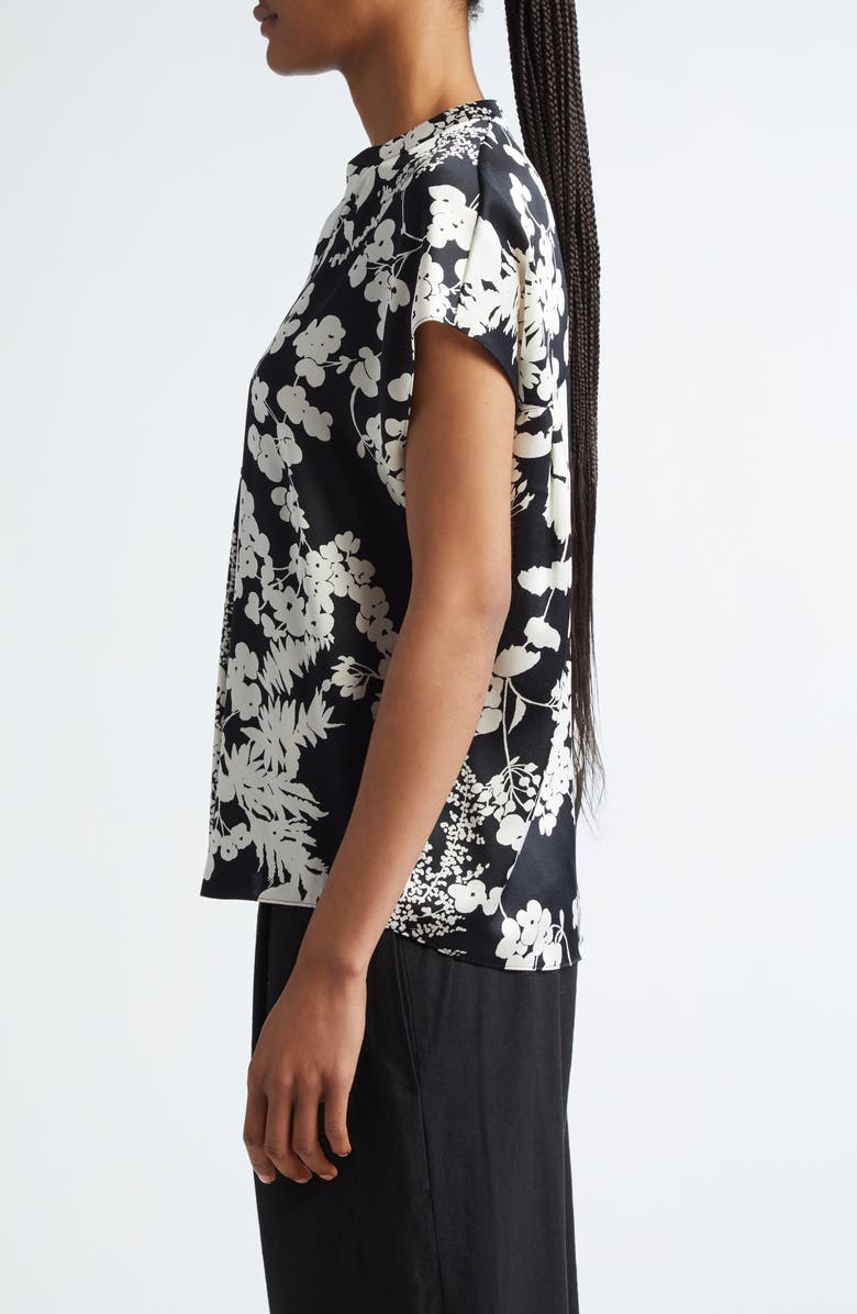 Vince Arboretum Floral Silk Top, Alternate, color,