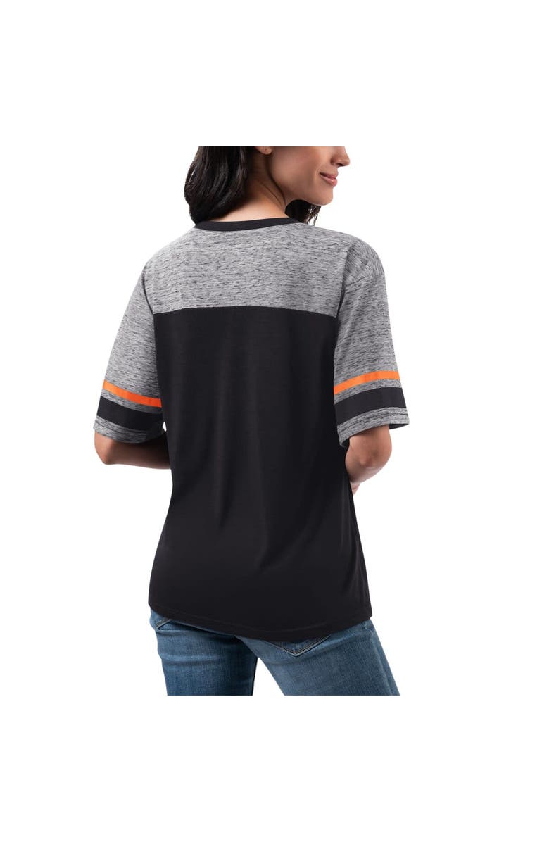 G-III 4HER BY CARL BANKS Women's G-III 4Her by Carl Banks Black Cincinnati Bengals Track T-Shirt, Alternate, color, 